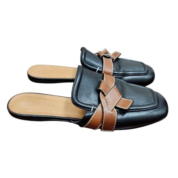 Loewe Black Gate Belted Leather Mule Size EU 39/US 9 - Picture 5 of 13